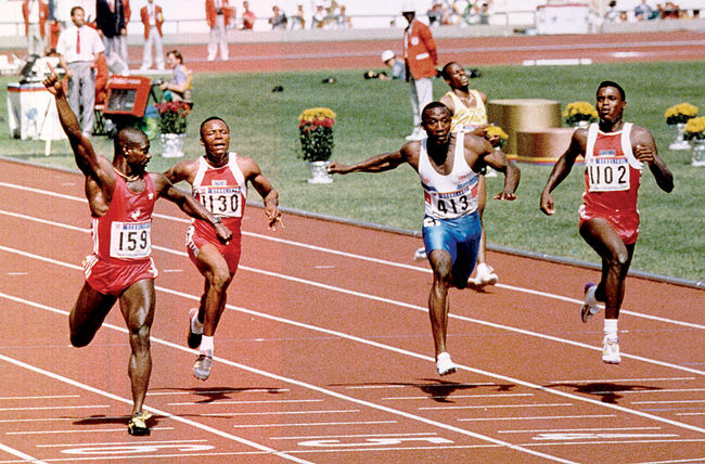 Ben Johnson won the 100m gold medal at the 1988 Seoul Olympics but tested positive for Winstrol